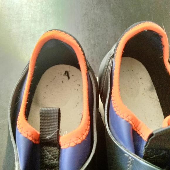 Balenciaga Women Shoes Race Runners Leather Size 39 9 Black Blue Sneakers - Picture 8 of 12